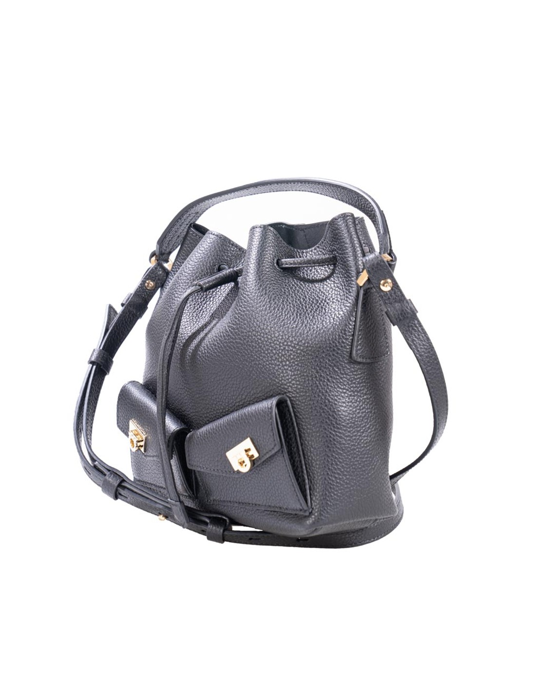 shop SALVATORE FERRAGAMO  Secchiello: Salvatore Ferragamo secchiello multipocket.
Minibag dalla costruzione a secchiello.
Tasche frontali decorate dalla fibbia Hug. 
Chiusura con coulisse, manico e  tracolla regolabile. 
Altezza 19.5 CM  Lunghezza 19.0 CM  Profondità 11.5 CM.
Luce tracolla: 50 cm.
Luce manico: 9 cm.
Composizione: 100% Pelle.
Made In ITALY. 220915-785878 number 7526249